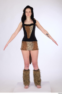 Lexi a-pose dressed leopard sexy costume standing whole body 0009.jpg